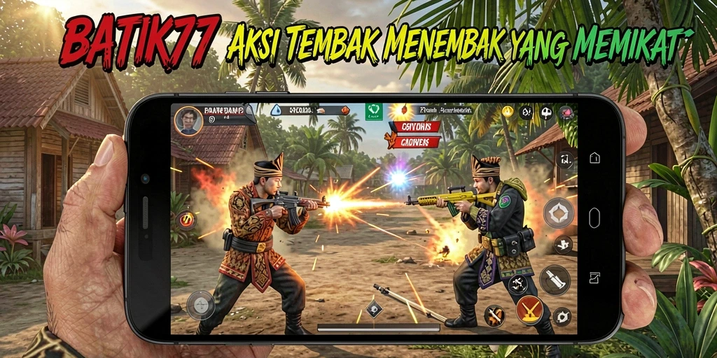 Tampilan gameplay <strong>BATIK77</strong> yang penuh aksi dan strategi FPS.