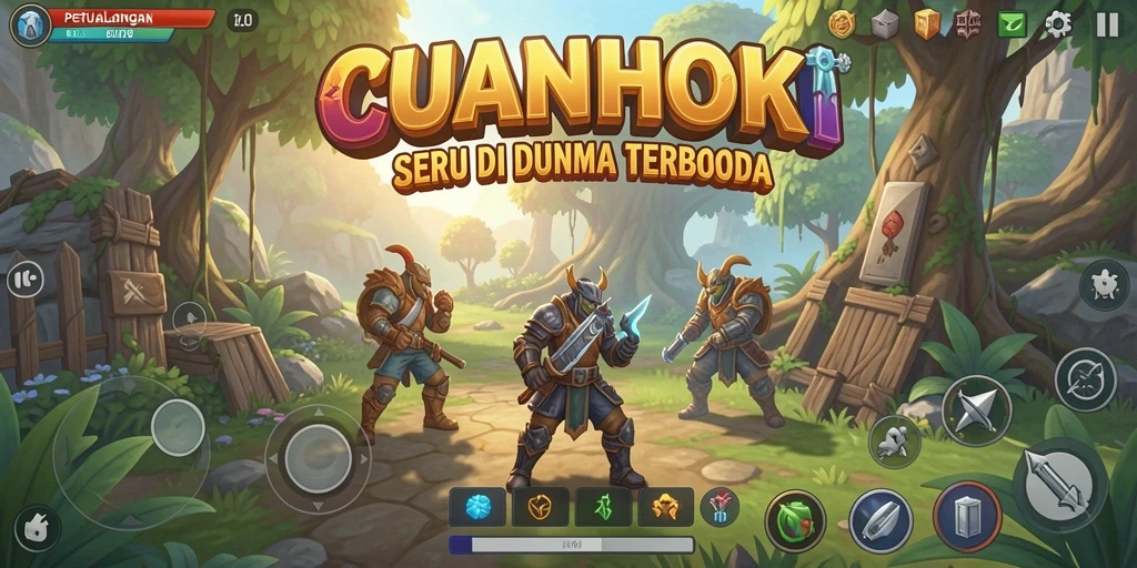 Tampilan screenshot CUANHOKI menampilkan gameplay dunia terbuka yang menakjubkan.