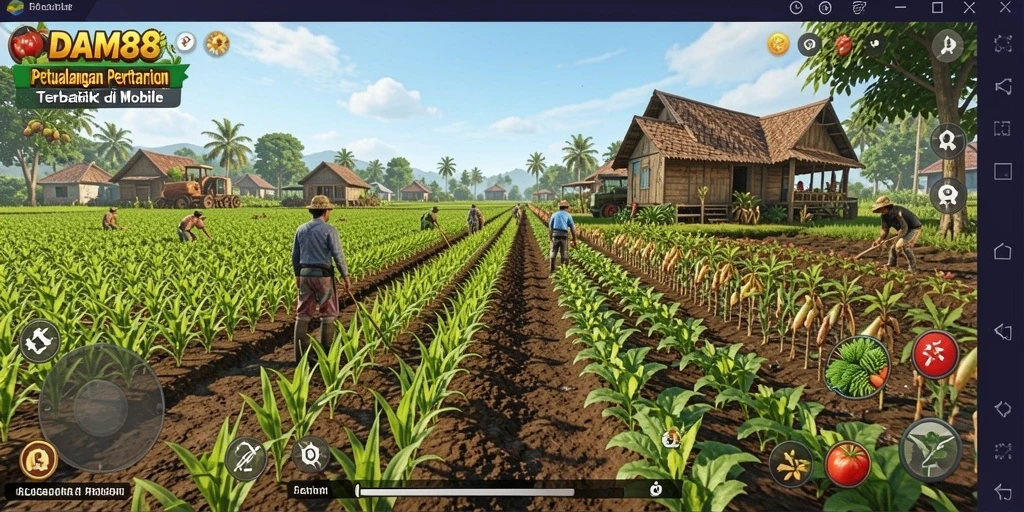 Gameplay menarik dari DAM88 dengan suasana pertanian.