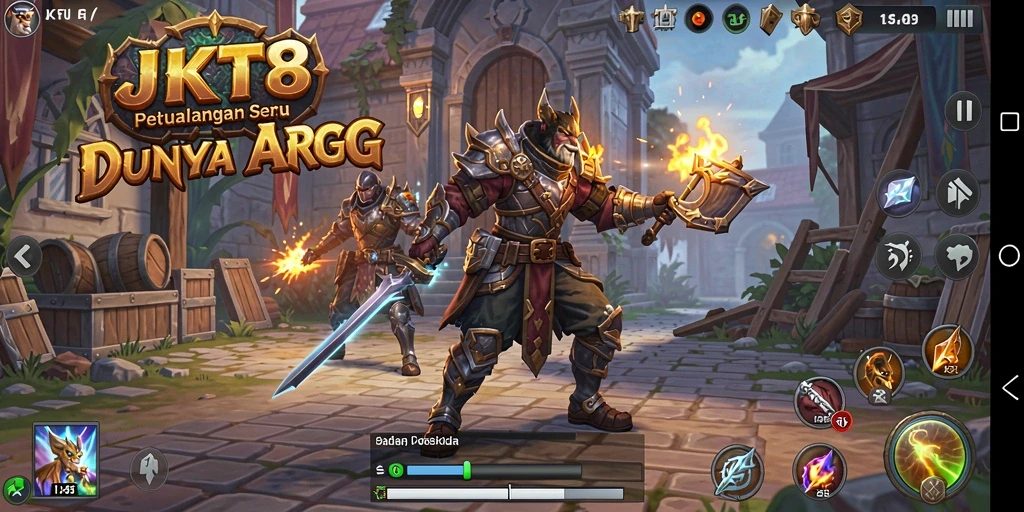 Tampilan gameplay menegangkan dalam dunia penuh petualangan ARPG.