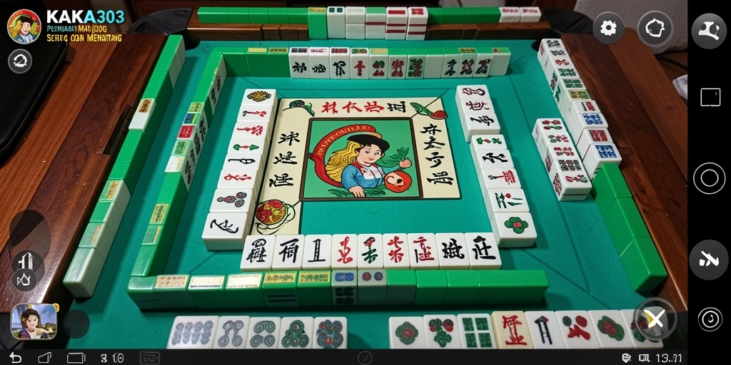 Screenshot utama KAKA303 menunjukkan gameplay Mahjong yang seru dan menarik.