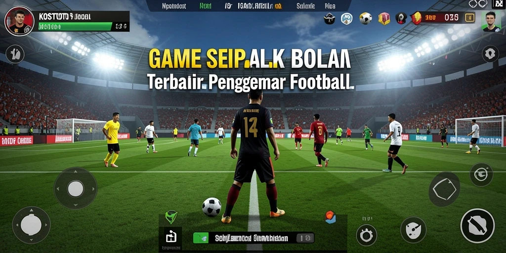 Gameplay KOSTOTO yang seru dan menegangkan dalam aksi sepak bola.
