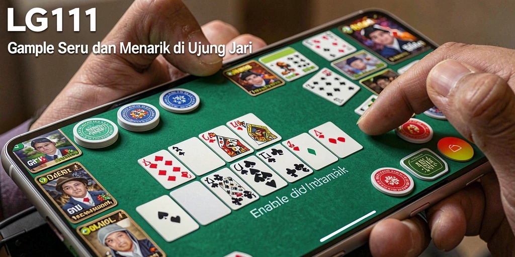 Tampilan gameplay LG111 yang menarik dalam permainan Gaple.