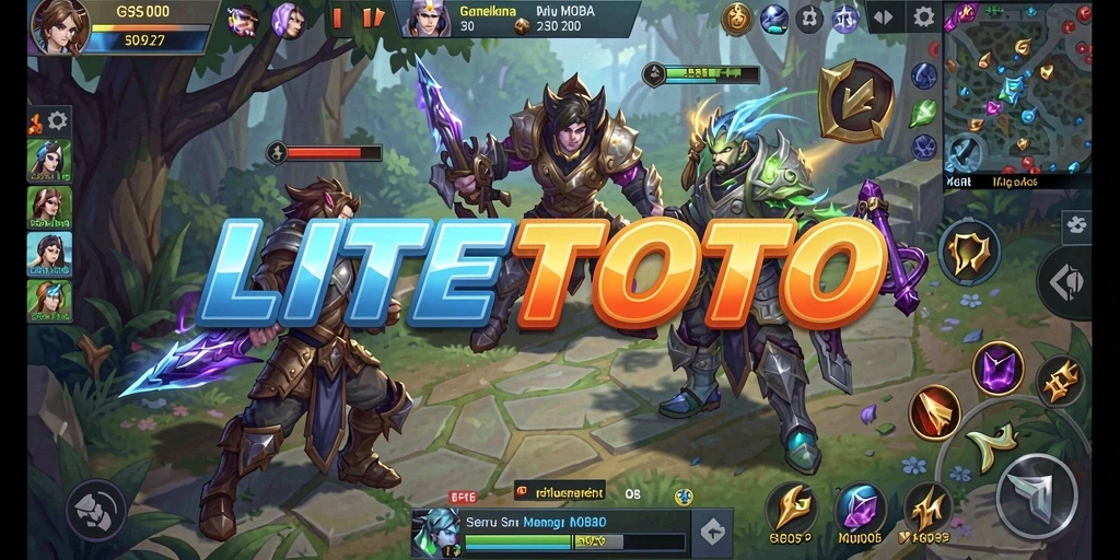 Gameplay LITETOTO yang seru dan mendebarkan di arena pertempuran.
