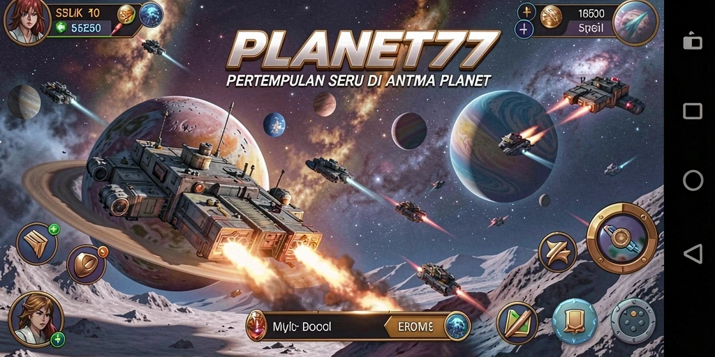 Tampilan screenshot utama PLANET77 menampilkan aksi tembak-menembak yang mendebarkan.