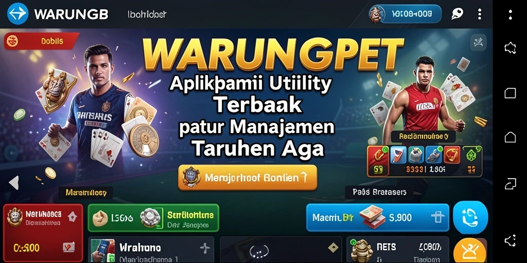 Tampilan antarmuka WARUNGBET yang mudah digunakan dan informatif.