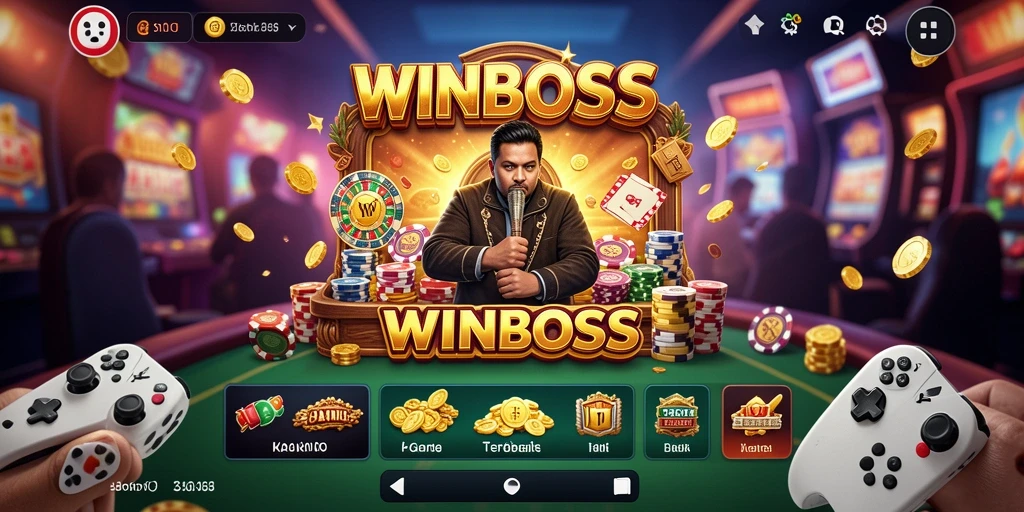 Tangkapan layar gameplay WINBOSS dengan grafis menarik di Kasino.